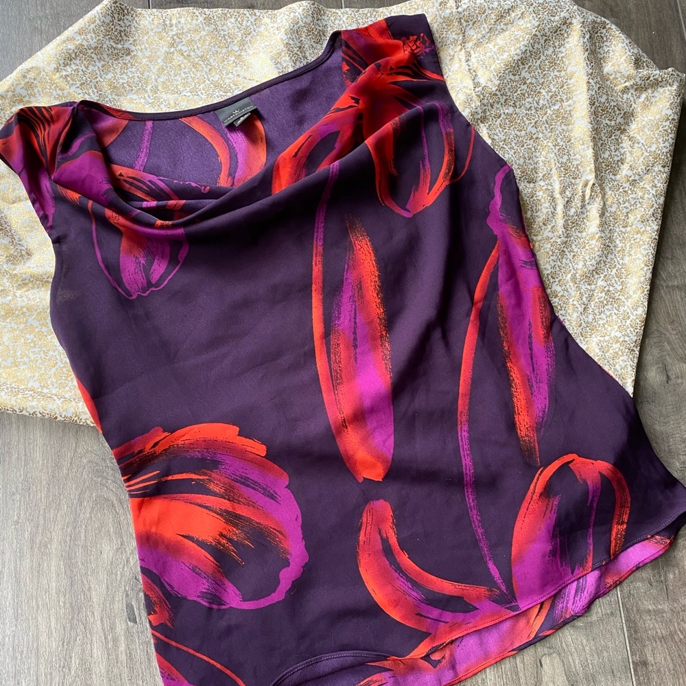 Cute work color pop shell top